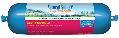 0723633440455 - NATURAL BALANCE BEEF FORMULA DOG FOOD ROLLS, 1 LB. ()