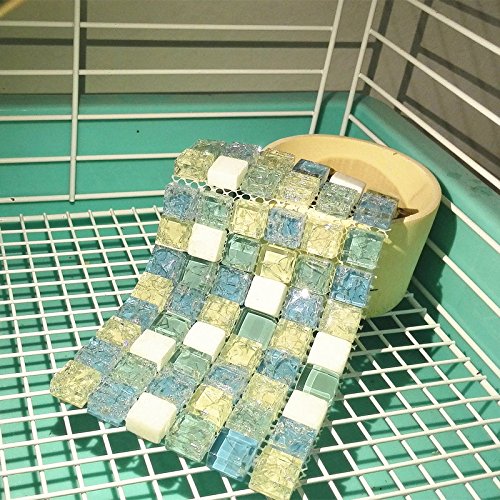0723740351729 - HAMSTER COOLING MAT PLASTIC PET COOLING PAD FOR CHINCHILLA &SMALL ANIMAL & GUINEA PIGS BY ZOEZ (XL)