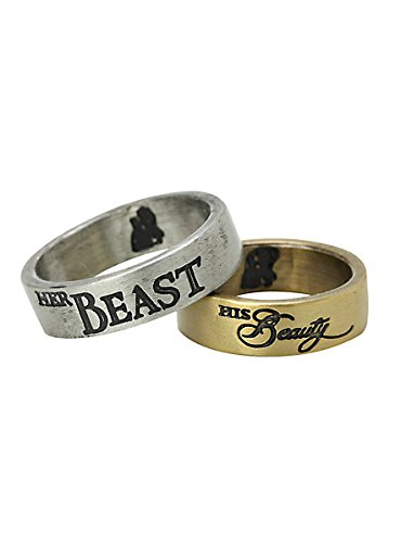 0723748464407 - DISNEY BEAUTY AND THE BEAST HIS AND HERS RING SET