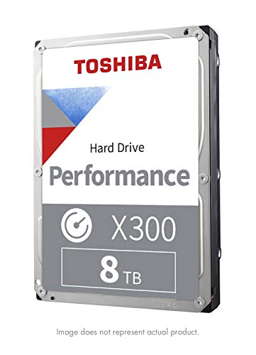 0723844000288 - TOSHIBA X300 8TB PERFORMANCE & GAMING INTERNAL HARD DRIVE 7200 RPM SATA 6GB/S256 MB CACHE 3.5 INCH - HDWR180XZSTA
