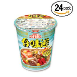 0723905135768 - NISSIN SPICY SEAFOOD INSTANT AUTHENTIC HK JAPANESE RAMEN CUP OF NOODLES SOUP (24 PACKS)