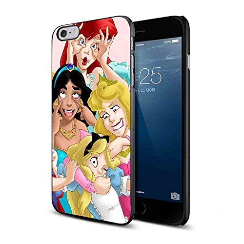 0724051466492 - GOOFY DISNEY PRINCESSES MAKING FUNNY FACES FOR IPHONE AND SAMSUNG GALAXY CASE (IPHONE 6/6S BLACK)