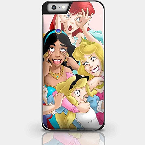 0724051466508 - GOOFY DISNEY PRINCESSES MAKING FUNNY FACES FOR IPHONE AND SAMSUNG GALAXY CASE (IPHONE 6 PLUS BLACK)