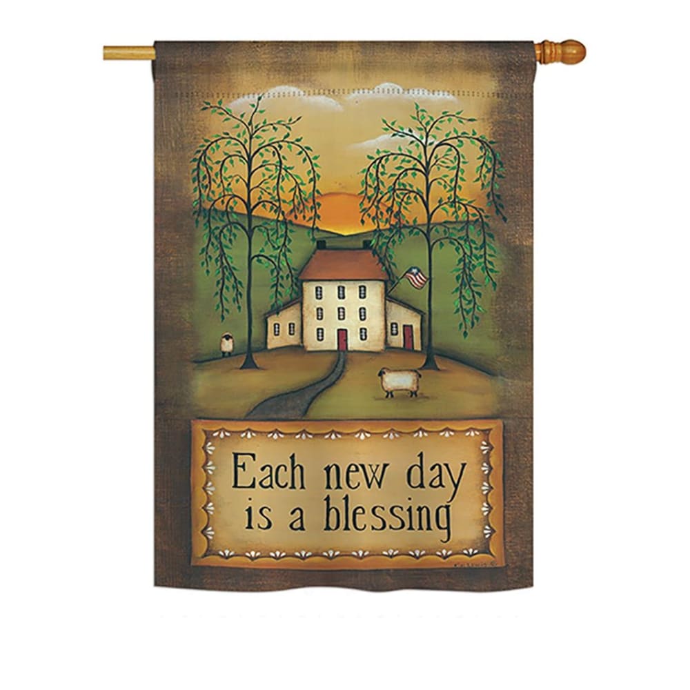 0072408623358 - BREEZE DECOR BD-SH-H-100072-IP-BO-D-US18-SB 28 X 40 IN. EACH NEW DAY INSPIRATIONAL SWEET HOME