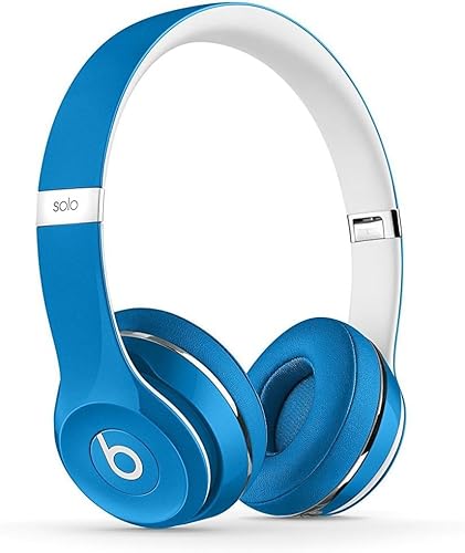 0724129010411 - BEATS SOLO2 - WIRED - ON-EAR HEADPHONE LUXE EDITION - BLUE (RENEWED PREMIUM)