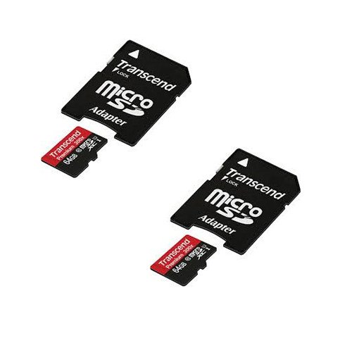 0724327596151 - SOLOSHOT OPTIC65 CAMCORDER MEMORY CARD 2 X 64GB MICROSDHC MEMORY CARD WITH SD ADAPTER (2 PACK)
