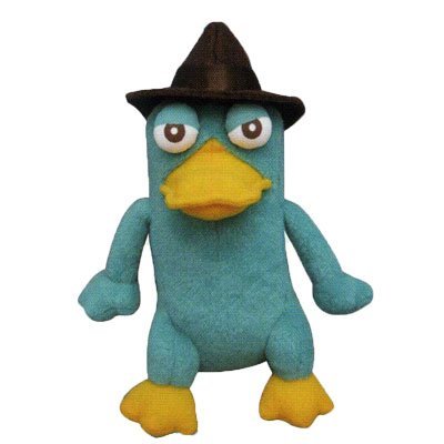 0724393371256 - JAPAN DISNEY OFFICIAL PHINEAS AND FERB - PERRY THE PLATYPUS (AGENT P) CUTE CHARACTER STANDARD SIZE MASCOT GREEN SOFT PLUSH STUFFED TOY CUSHION KIDS DOLL PLUSHIE HOUSE ROOM TABLE DECOR ACCESSORY