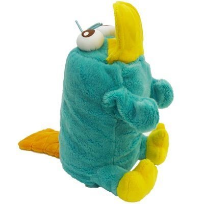 0724393371324 - JAPAN DISNEY OFFICIAL PHINEAS AND FERB - PERRY THE PLATYPUS CUTE GREEN ORANGE HAND PUPPETS MASCOT PRESCHOOL KINDERGARTEN VELOUR KIDS HAPPY FINGER TOY PLUSH GET READY ZOO FARM FRIENDS COLLECTION