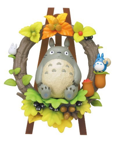 0724393371683 - JAPAN OFFICIAL STUDIO GHIBLI - MY NEIGHBOR TOTORO ORIGINAL 3D STANDING PUZZLE (33 PIECES) COMPLETE FIGURE GIFT SET BROWN GREY JIGSAW PUZZLEBALL KIDS TOY HOUSE HOME ROOM DECOR DECORATION