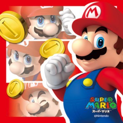 0724393372093 - JAPAN NINTENDO OFFICIAL JIGSAW PUZZLE - SUPER MARIO BROS. MARIO RED 100 PIECE SQUARE WALL ART PRINTS DECOR DECORATION SMASH PARTY KART WII U 3DS ENSKY