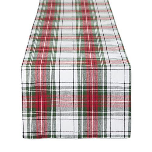 0072456135285 - DII CHRISTMAS PLAID TABLETOP COLLECTION, TABLE RUNNER, 14X72