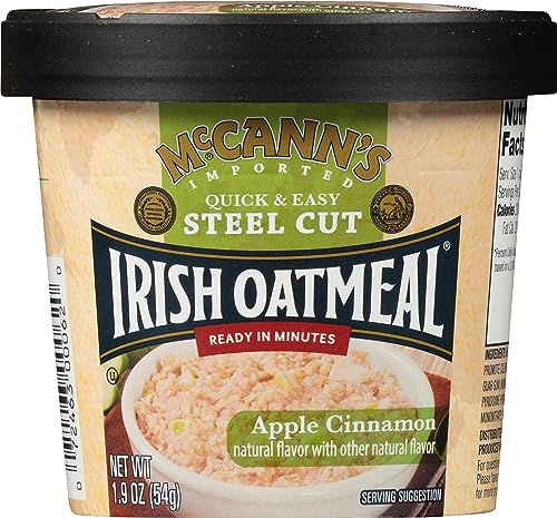 0072463000620 - MCCANNS INSTANT OATMEAL CUP, APPLE CINNAMON, 1.9 OUNCE (PACK OF 12)