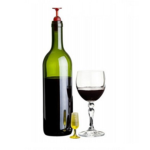 0724696528456 - UNIQUE WINE BOTTLE STOPPER BY QUALY DESIGN STUDIO. SET OF 2 WINE STOPPERS. UNUSUAL WINE BOTTLE STOPPER ACCESSORY - GREAT GIFT FOR WINE LOVERS AND WINE ENTHUSIASTS.