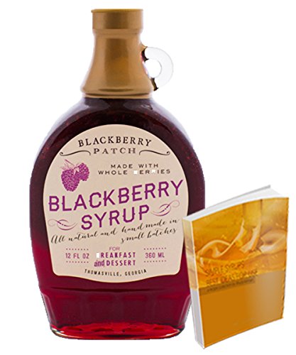 0724696671206 - BLACKBERRY SYRUP 12FLOZ FROM BLACKBERRY PATCH ALL NATURAL HANDMADE | ENJOY ON ICE CREAM & BROWNIES FOR DESSERT W/ FREE 67-PAGE COCKTAIL RECIPE EBOOK (12FL OZ, BLACKBERRY)