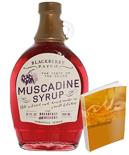 0724696671367 - MUSCADINE SYRUP 12FLOZ FROM BLACKBERRY PATCH ALL NATURAL HANDMADE IN SMALL BATCHES | GREAT FOR BREAKFAST AND DESSERT. WITH FREE 67-PAGE COCKTAIL RECIPE EBOOK (12FL OZ, MUSCADINE)