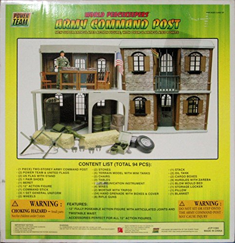 0724731503233 - VINTAGE 1990'S POWER TEAM WORLD PEACEKEEPERS ARMY COMMAND POST PLAY SET JC PENNY'S CATALOG EXCLUSIVE