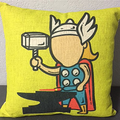 0724752918290 - SUPER HERO PILLOW COVER W/ CUSHION BY ZWOLLIP (BLACKSMITH)