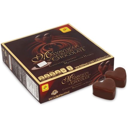 0724869004749 - DE LA ROSA CHOCOLATE COVERED MARSHMALLOW HEARTS 50 CT (BUY 2 GET 1 FREE)