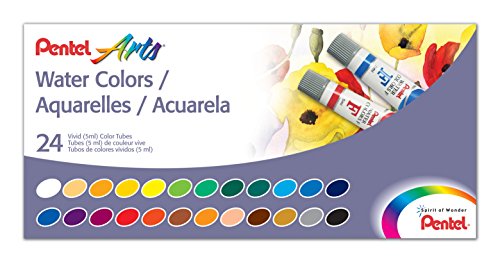 0072512245743 - PENTEL ARTS WATER COLORS, ASSORTED COLORS, PACK OF 24 (WFRS-24)