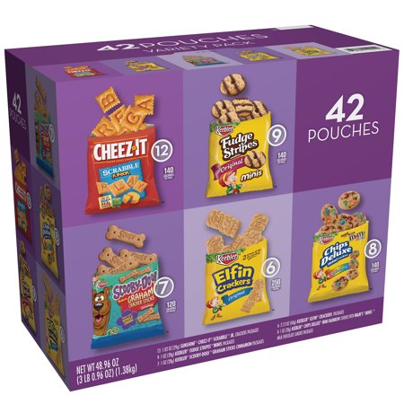 0725367512828 - KEEBLER (42 PK.) COOKIES AND CRACKERS DELICIOUS SNACK PACKS, VARIETY PACK, NEW!