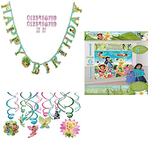 0725410885077 - TINKER BELL AND THE DISNEY FAIRIES PARTY DECORATION PACK
