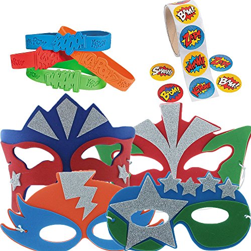 0725410885145 - SUPER HERO PARTY FAVOR SUPPLY PACK