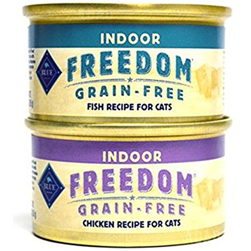 0725410887729 - BLUE FREEDOM INDOOR CAT FOOD BUNDLE - 2 FLAVORS (12 PACK)