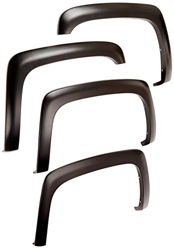 0725478135350 - LUND SX106T ELITE SERIES BLACK SPORT STYLE TEXTURED FRONT AND REAR FENDER FLARE - 4 PIECE