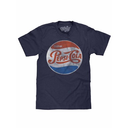 0725835374316 - DRINK PEPSI-COLA DISTRESSED OVAL LOGO T-SHIRT | POLY COTTON BLEND | CLASSIC LOOK - XX-LARGE