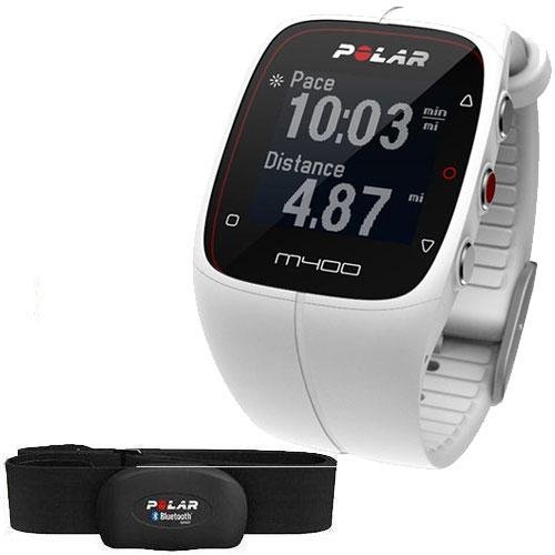 0725882013930 - POLAR M400 GPS SPORTS WATCH WITH HEART RATE MONITOR, WHITE