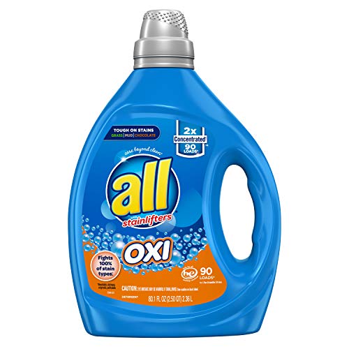0072613161409 - ALL LIQUID LAUNDRY DETERGENT, FIGHTS TOUGH STAINS WITH OXI POWER, 2X CONCENTRATED, 90 LOADS