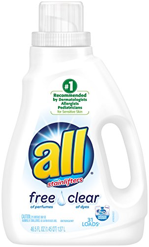 0072613461554 - ALL ULTRA FREE CLEAR LIQUID LAUNDRY DETERGENT, 46.5 OUNCE