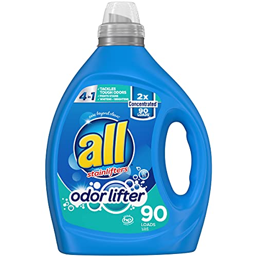 0072613471379 - ALL ALL LIQUID LAUNDRY DETERGENT, ODOR LIFTER, FIGHTS TOUGH ODORS, 2X CONCENTRATED, 90 LOADS, 80.1, 80.1 FL OZ