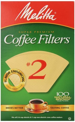 0726325593781 - MELITTA CONE COFFEE FILTERS, NATURAL BROWN, NO. 2, 100-COUNT FILTERS ( ULTRAVALUE PACK OF 6)