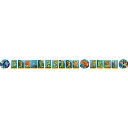 0726528255752 - WISCONSIN TOY - NEMO LETTER BANNER 8FT, 1 BANNER PER PACKAGE