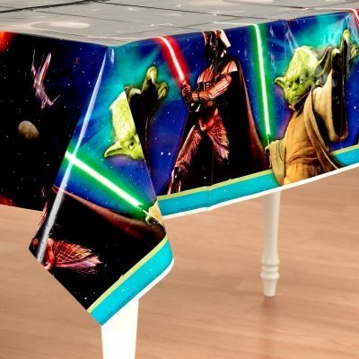 0726528258548 - STAR WARS 'FEEL THE FORCE' PLASTIC TABLE COVER (1CT)