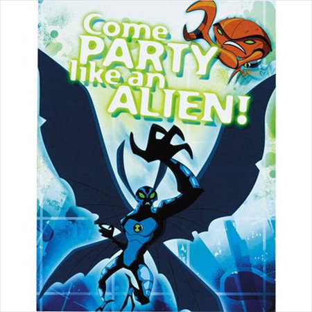 0726528266468 - BEN 10 PARTY INVITATIONS (8 COUNT)