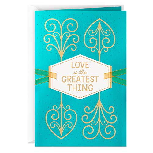 0726528418140 - HALLMARK LOVE CARD, VALENTINES DAY CARD, OR ANNIVERSARY CARD (LOVE IS THE GREATEST THING)