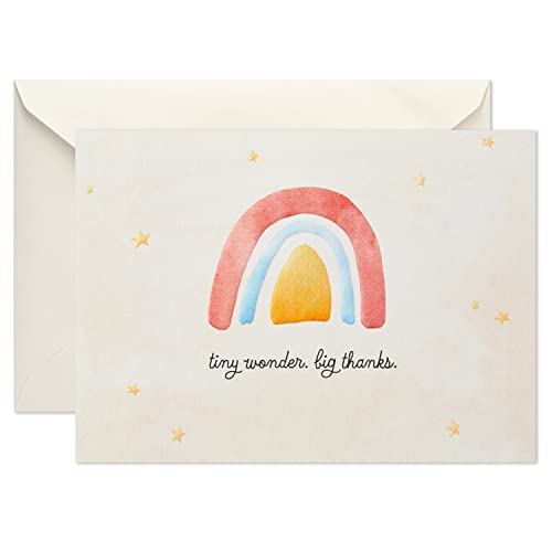 0726528455480 - HALLMARK PACK OF BABY SHOWER THANK YOU CARDS, WATERCOLOR RAINBOW (40 CARDS AND ENVELOPES)