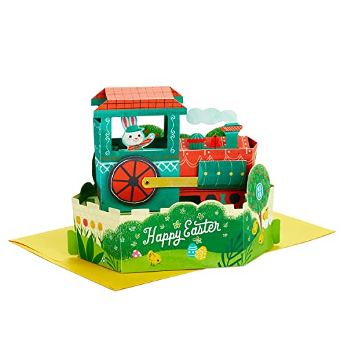 0726528456616 - HALLMARK PAPER WONDER MUSICAL POP UP EASTER CARD WITH MOTION (EASTER TRAIN)