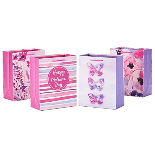0726528456791 - HALLMARK 9 MEDIUM MOTHERS DAY GIFT BAG BUNDLE (4 BAGS: FLORALS, WILDFLOWERS, HAPPY MOTHERS DAY, BUTTERFLIES) FOR MOMS, GRANDMOTHERS, SISTERS, BABY SHOWERS