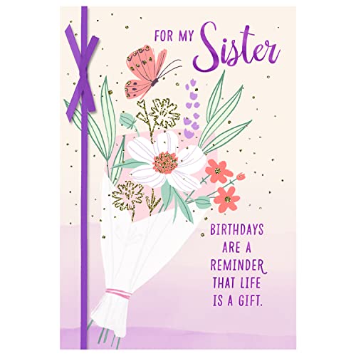 0726528483599 - HALLMARK BIRTHDAY CARD FOR SISTER (LIFE IS A GIFT)