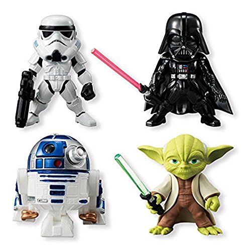 0726630693602 - OMTECH-STAR WARS YODA STORMTROOPER 4 PIECES OF ACTION FIGURES R2 DARTH VADER DOLL PVC ACGN FIGURE TOYS BRINQUEDOS