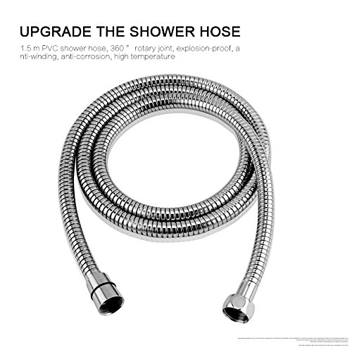 0726630918736 - YAKULT(TM) REPLACEMENT FLEXIBLE STAINLESS STEEL EXTRA LONG SHOWER HOSE FOR SHOWER HEAD 59 INCHES 1.5 METERS