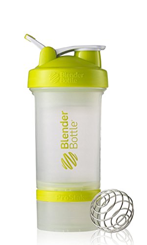 0726670445179 - BLENDERBOTTLE PROSTAK SYSTEM WITH 22-OUNCE BOTTLE AND TWIST N' LOCK STORAGE, CLEAR/GREEN