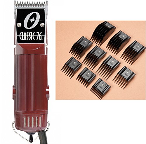 0726670964236 - OSTER CLASSIC 76 HAIR CLIPPER - FACTORY REFURBISHED WITH 000 BLADE AND 10-PIECE COMB GUIDE SET
