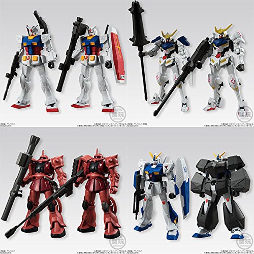 0726672473989 - UNIVERSAL UNIT - MOBILE SUIT GUNDAM TRADING COLLECTABLE FIGURE CHARACTER MODEL 10 PACK BOX CANDY GUM TOY RX-78NT-1 ALEX BARBATOS CHAR'S ZAKU RX-78-02 BANDAI