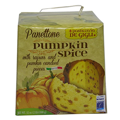 0726714977918 - PUMPKIN SPICE PANETTONE WITH RAISINS AND PUMPKIN CANDIED PIECES