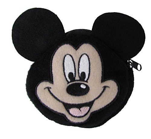 7269224237484 - DISNEY MICKEY MOUSE 'MICKEY WITH EARS PLUSH COIN PURSE - BLACK