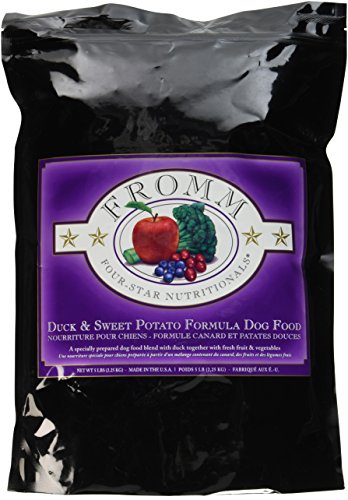 0072705116249 - FROMM FOUR-STAR DUCK & SWEET POTATO DRY DOG FOOD, 5-POUND BAG